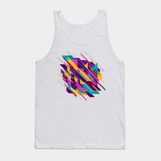 colorful triangle geometric abstract Tank Top